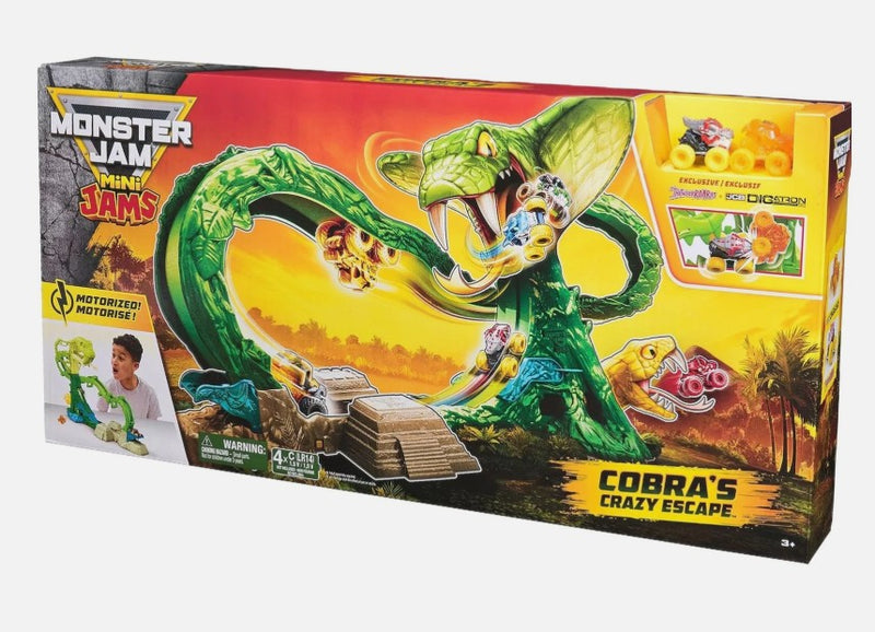 Monster Jam Mini Cobras Crazy Escape Toy Vehicle Playset (LOCAL PICKUP ONLY)