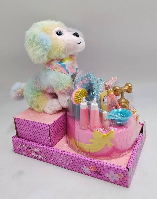 Glitter Girls Plush Dog Wiggles & Grooming Show Set