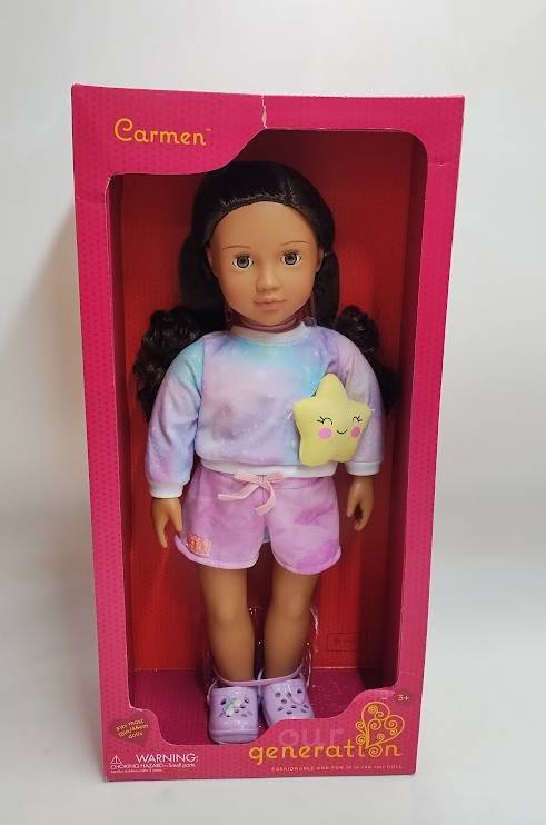Our Generation Carmen 18" Doll with Tie-Dye Pajama SEE DETAILS