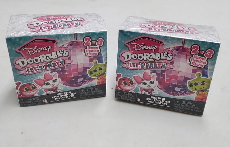 2 PACK!!! Disney Doorables Let's Party Mini Peek 886144500213