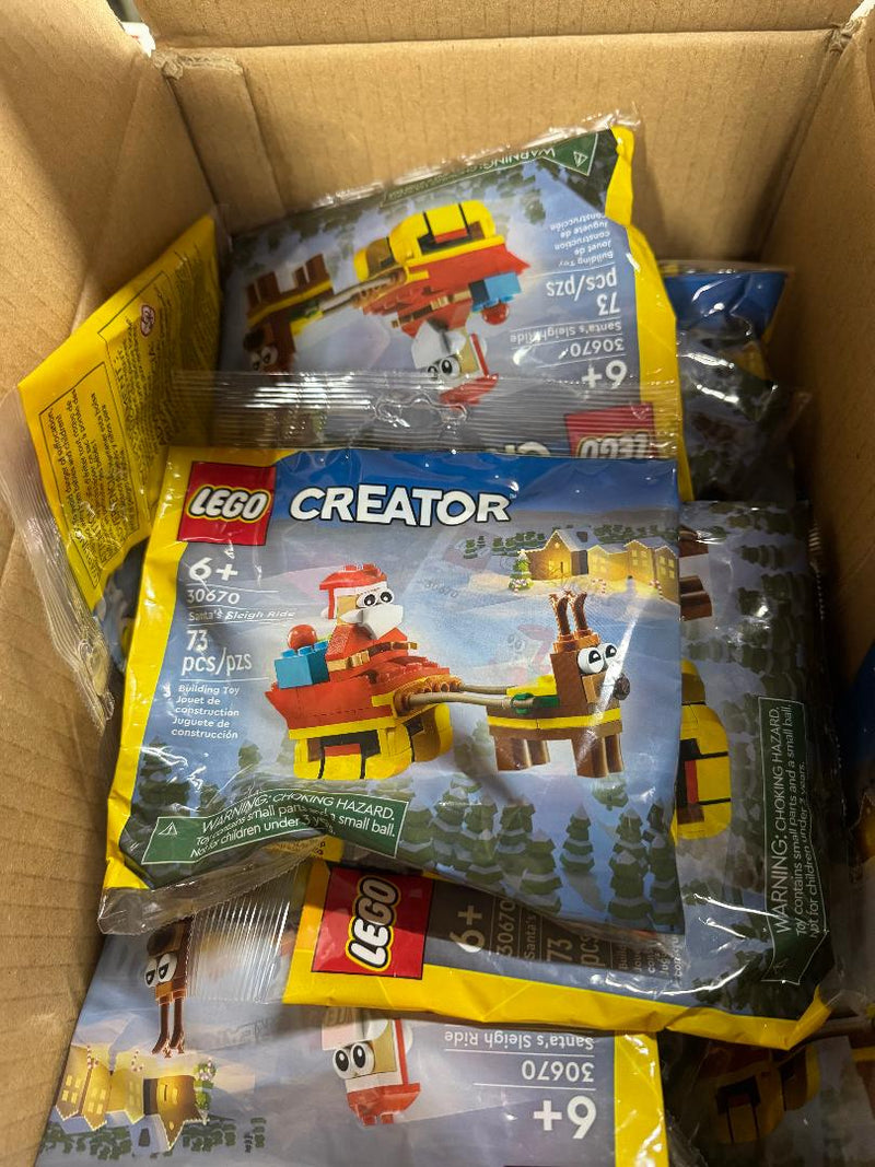 LOT OF 29!!! LEGO Creator Santa Sleigh Ride for Christmas 30670