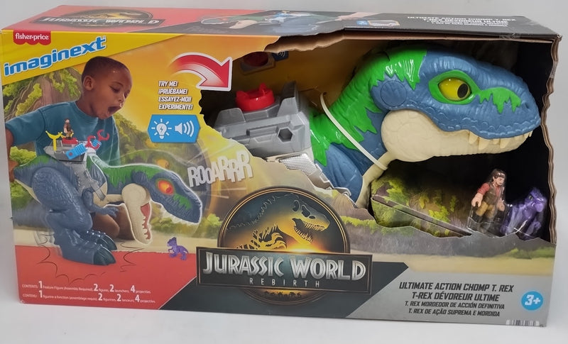 Fisher-Price Imaginext Jurassic World Rebirth Ultimate Action Chomp T. Rex (LOCAL PICKUP ONLY)