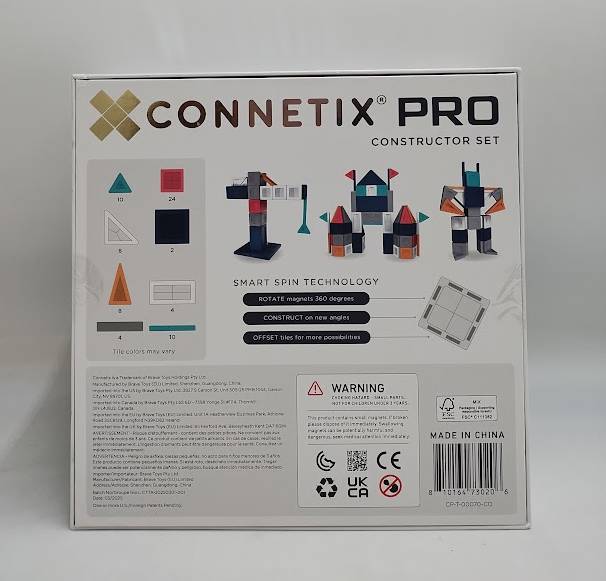 CONNETIX Magnetic Tiles Constructor Set 70pc