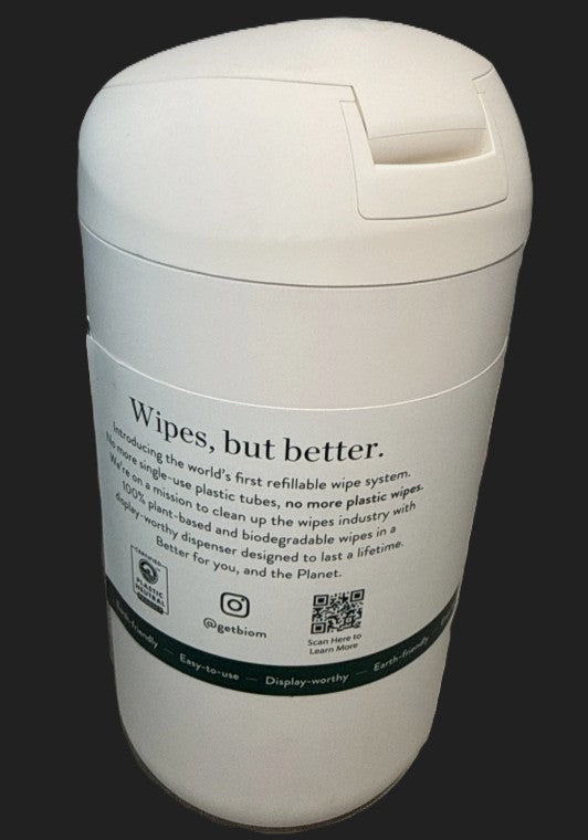 Biom Refillable Wipes Dispenser - White