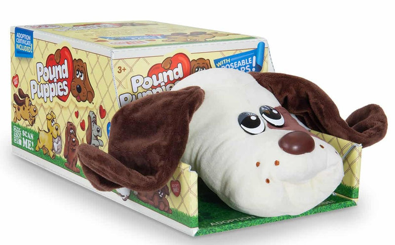 Pound Puppies Classic Plush Cream with Med Brown Spots