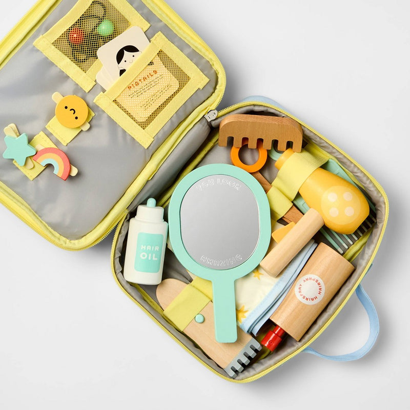 Salon Play Set - Gigglescape: Pretend Salon Accessories, Creative Thinking, Play Hair Styling, Ages 3+