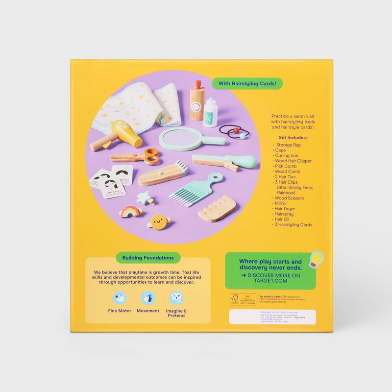 Salon Play Set - Gigglescape: Pretend Salon Accessories, Creative Thinking, Play Hair Styling, Ages 3+