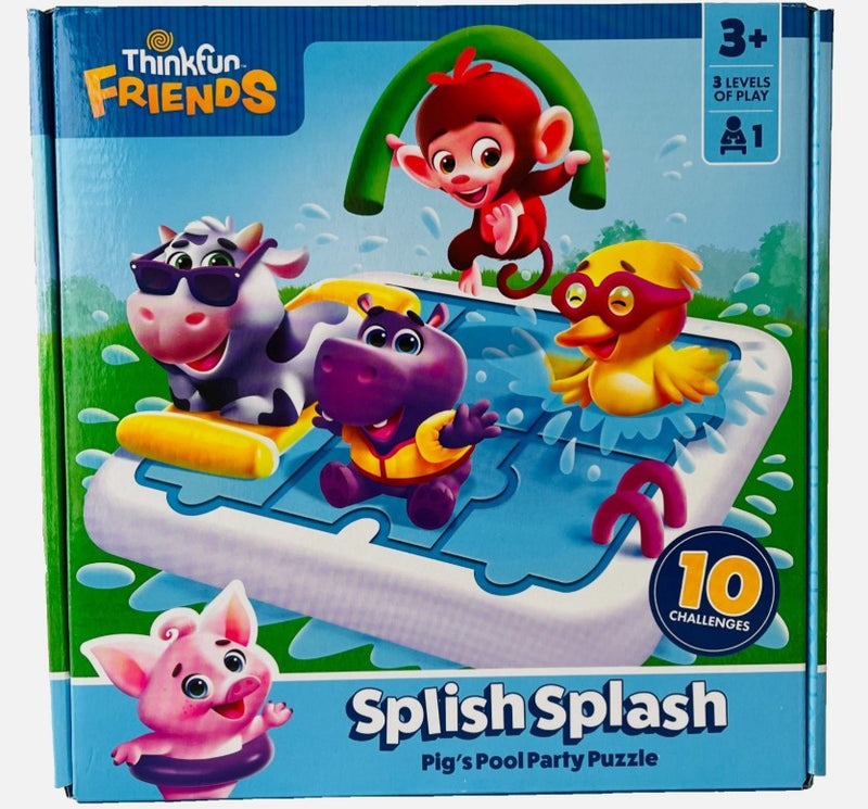 ThinkFun Friends - SplishSplash Pig's Pool Party Puzzle Game