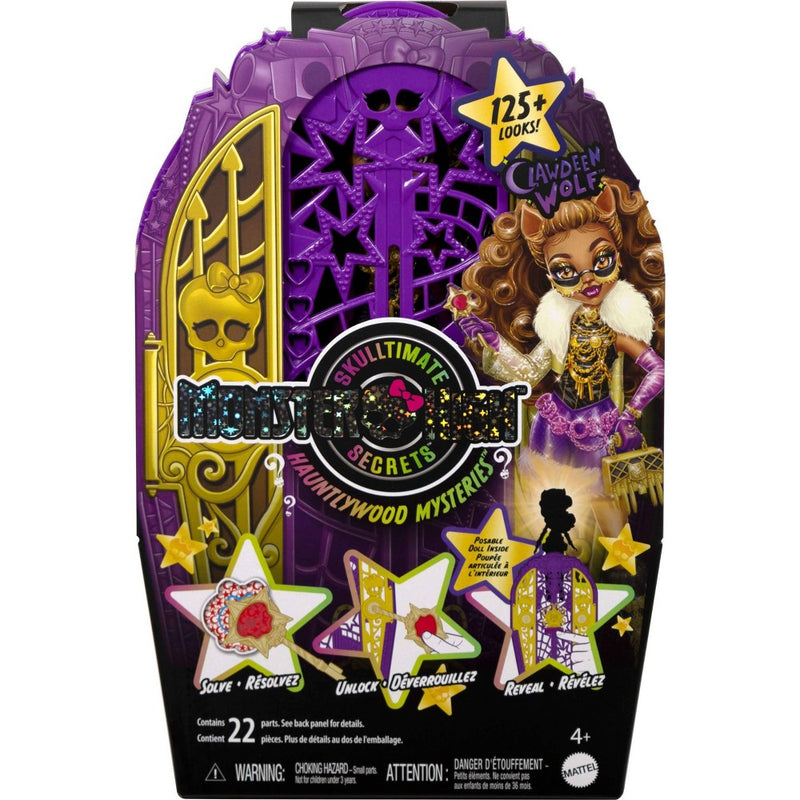 Monster High Skulltimate Secrets Hauntlywood Mysteries Doll, Clawdeen Wolf