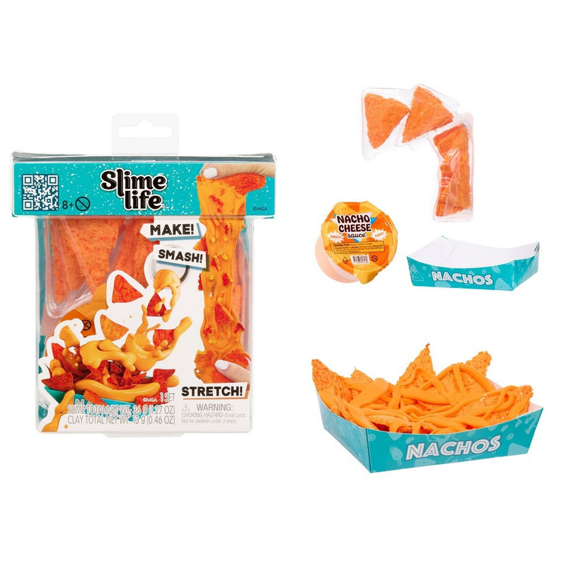 Slime Life Nachos DIY Slime Kit - Unboxing Ingredients to Make,Smash and Stretch Your Food