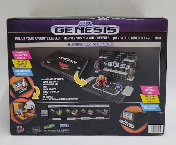 Sega Genesis Display Console - Supervillain Boss Bundle + Sonic 1 SEE DETAILS