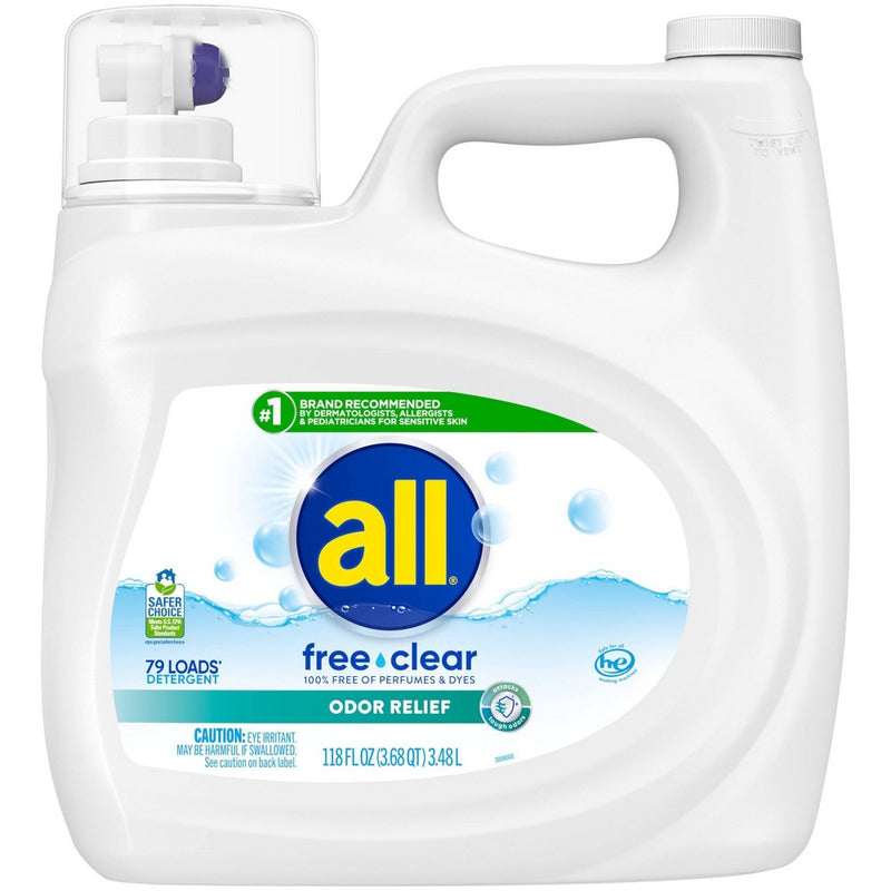 All Ultra Free Clear Odor Relief HE Liquid Laundry Detergent 79 Loads - 118 fl oz