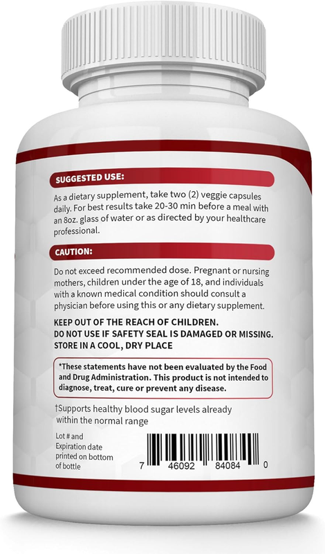 Blood Sugar Complex Supplement - Supports Healthy Blood Sugar Levels Already wit