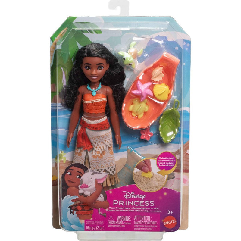 Disney Princess Ocean Friends Moana Doll with Moldable Sand & Accessories