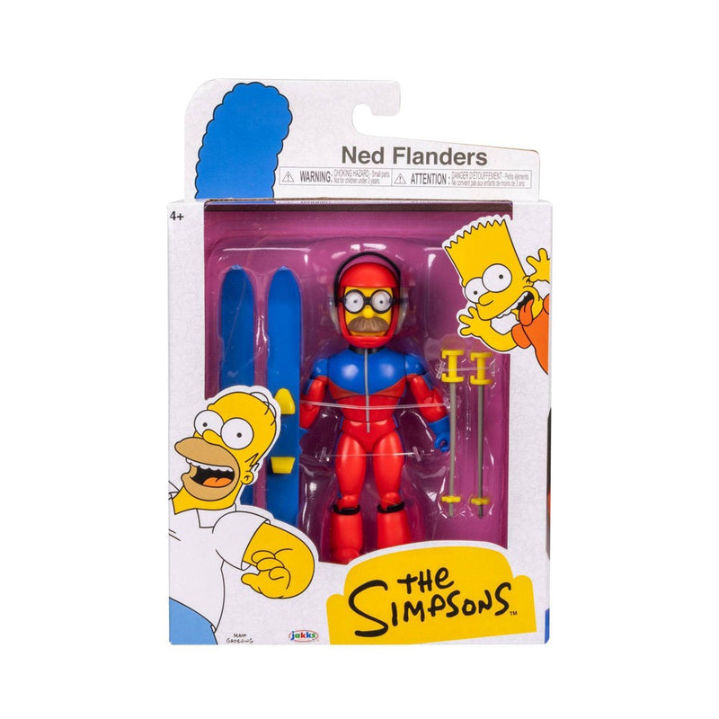 The Simpsons 5'' Stupid Sexy Flanders with Ski Poles and Skie Action Figure