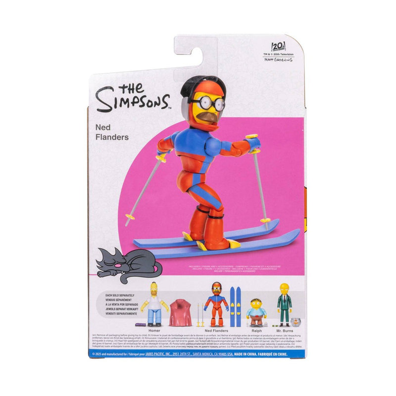 The Simpsons 5'' Stupid Sexy Flanders with Ski Poles and Skie Action Figure
