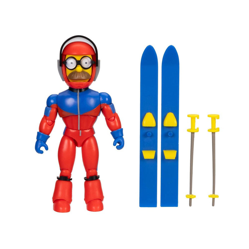 The Simpsons 5'' Stupid Sexy Flanders with Ski Poles and Skie Action Figure