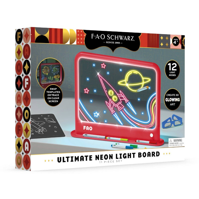 FAO Schwarz Ultimate Neon Light Board 11pc Set