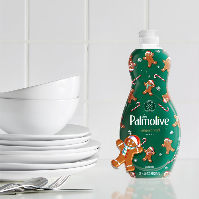 Palmolive Ultra Strength Liquid Dish Soap, Limited Edition - Gingerbread Scent - 20 fl oz Bottle