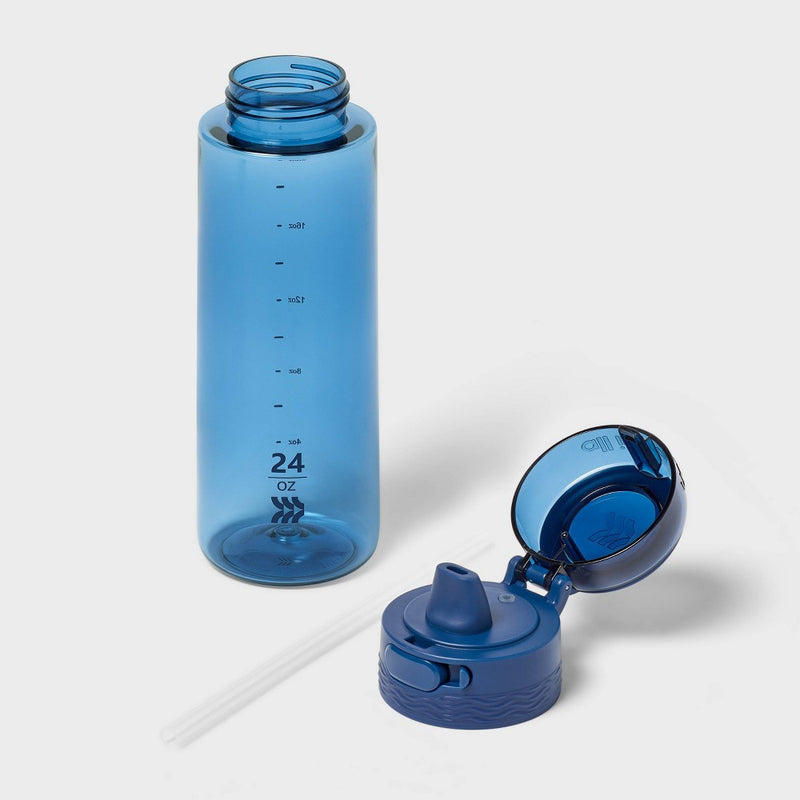 24oz Tritan Hydration Water Bottle - Dark Blue - All in Motion: Portable Plastic Drinkware