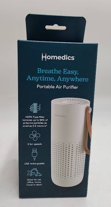 HoMedics Portable HEPA Air Purifier with Aromatherapy - White