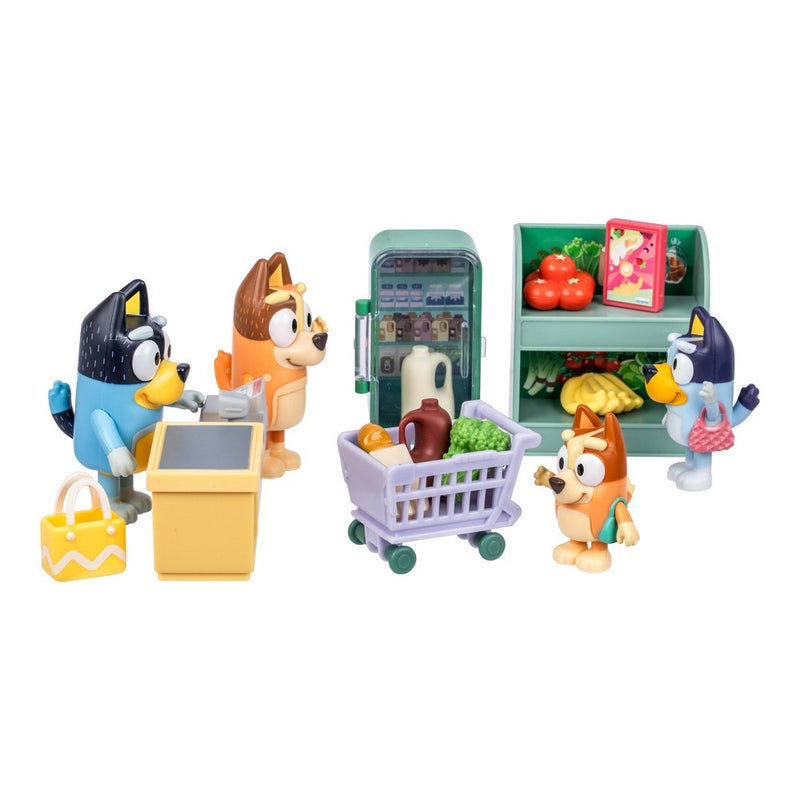 Bluey Let's Play Chef Family Shopping Trip Mini Figure
