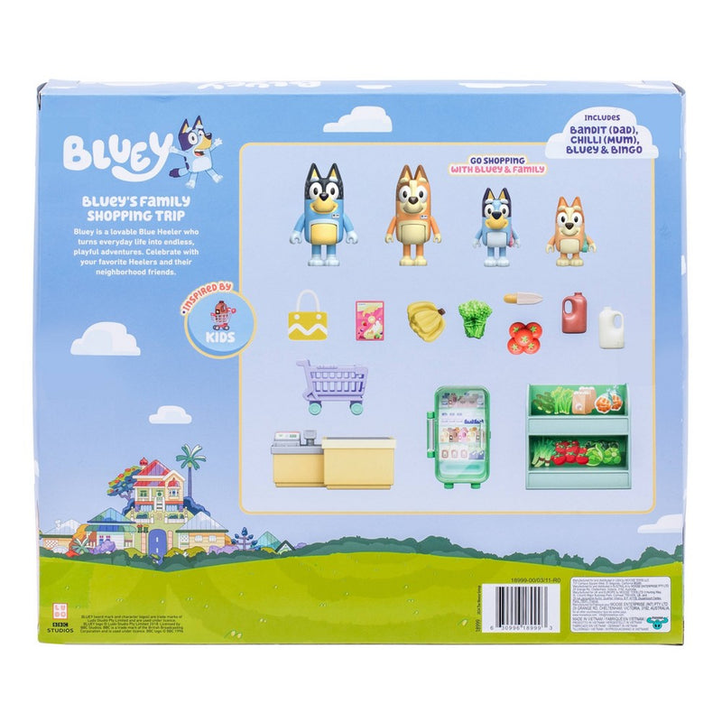 Bluey Let's Play Chef Family Shopping Trip Mini Figure