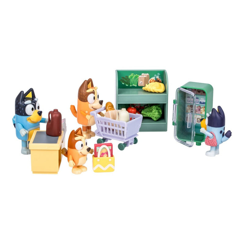 Bluey Let's Play Chef Family Shopping Trip Mini Figure