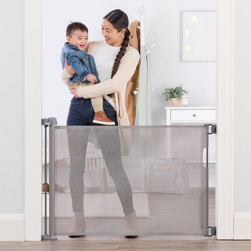 Regalo Fabric Retractable Baby Gate - Gray (LOCAL PICKUP ONLY)