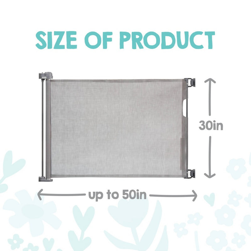 Regalo Fabric Retractable Baby Gate - Gray (LOCAL PICKUP ONLY)