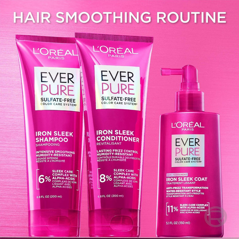 L'Oreal Paris EverPure Sulfate Free Iron Sleek Smoothing Conditioner - 6.8 fl oz