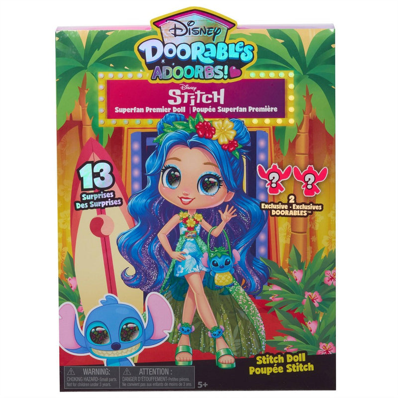 Lilo & Stitch Disney Adorbs Stitch Doll: Plastic Animal Figure, 12 Pieces