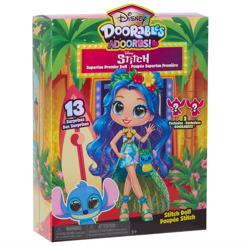 Lilo & Stitch Disney Adorbs Stitch Doll: Plastic Animal Figure, 12 Pieces