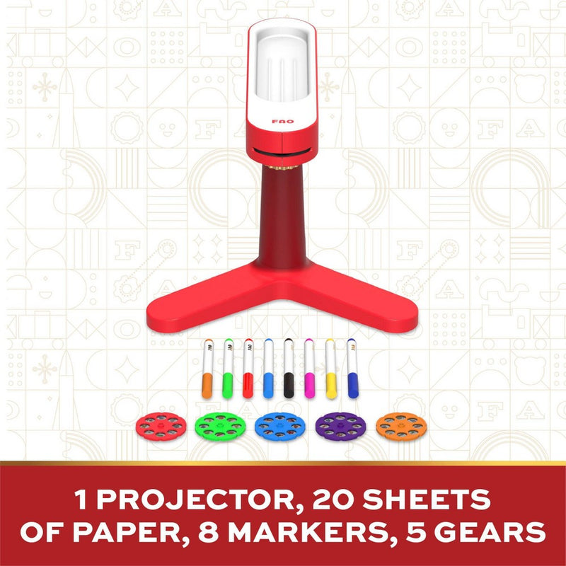 FAO Schwarz Art Tracing Projector 34pc Set
