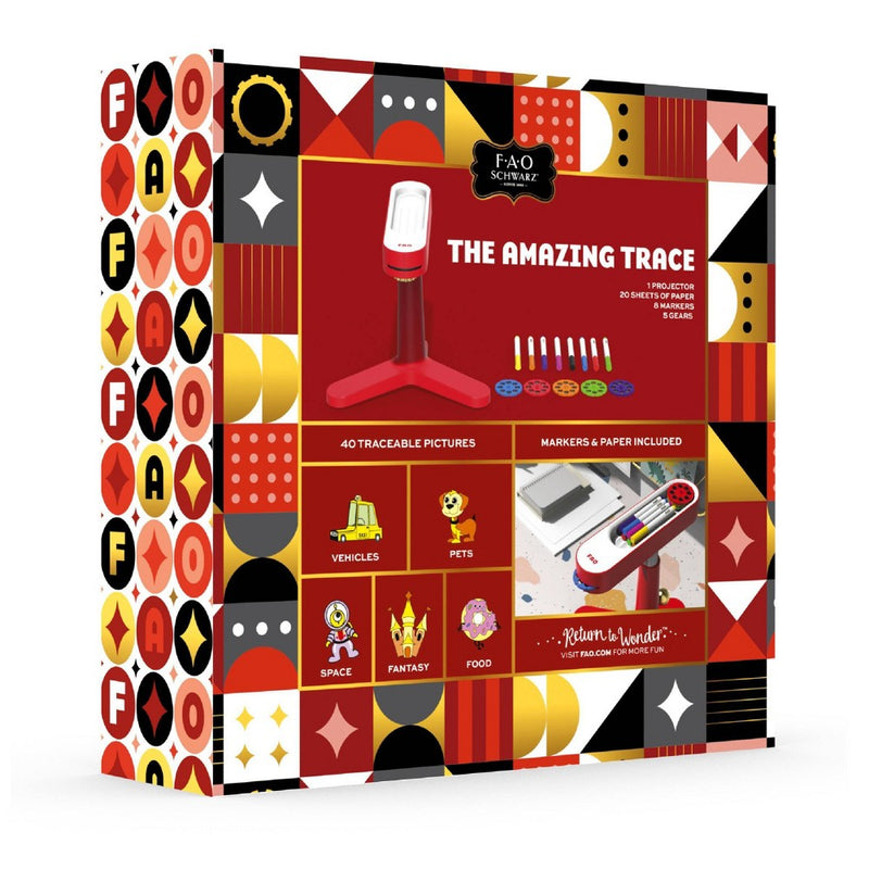 FAO Schwarz Art Tracing Projector 34pc Set