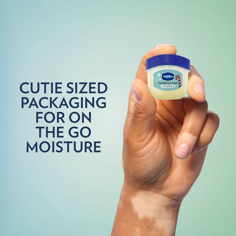 Vaseline Holiday Limited Edition Lip Balm - Mistletoe Mint - Travel Size - 0.25oz