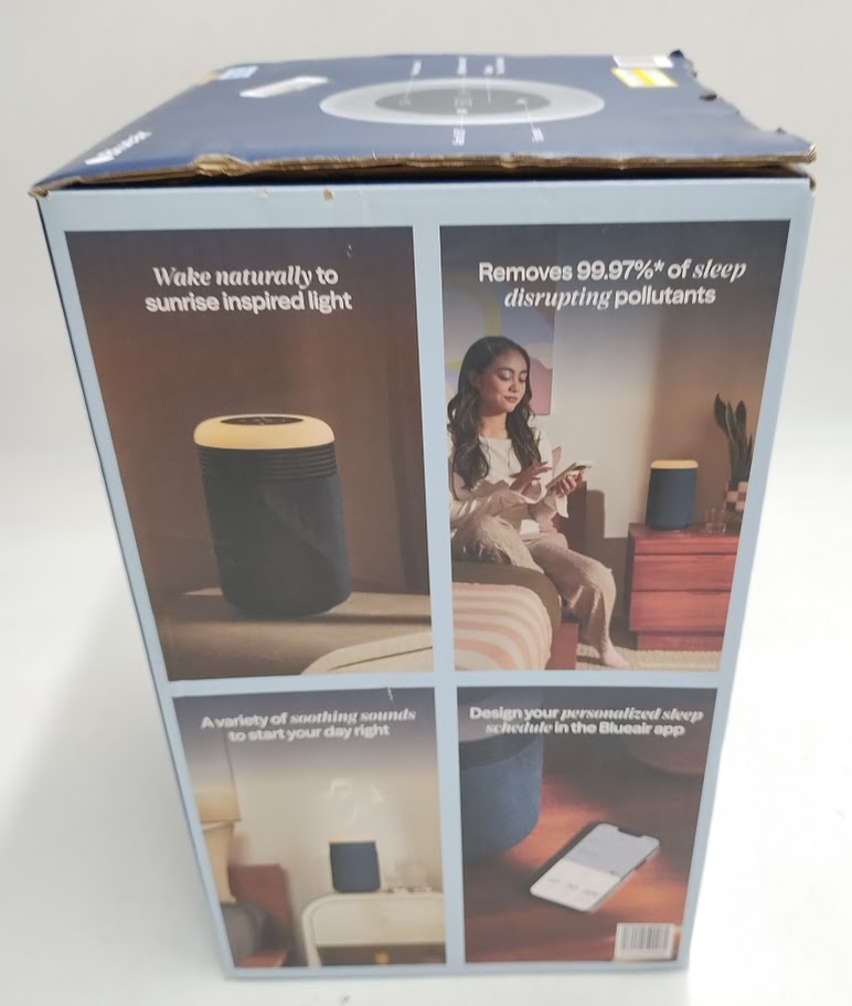 Blueair Mini Restful Air purifier and Sunrise Alarm Clock Midnight Blue