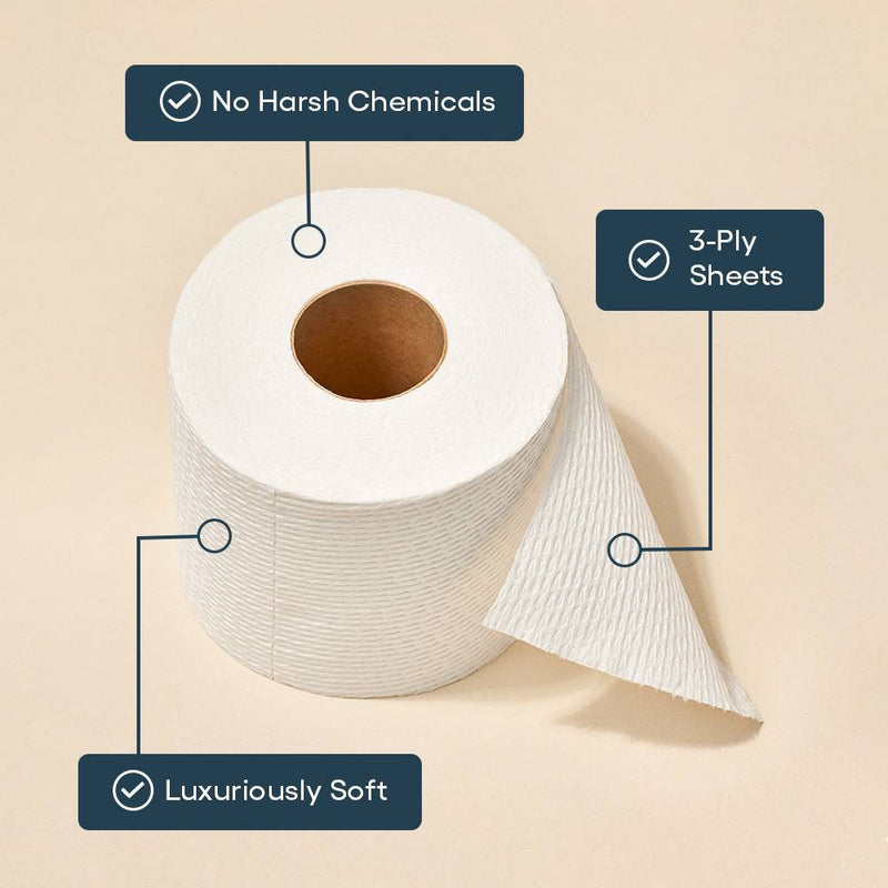 Reel Paper Premium Bamboo Toilet Paper - 24 Mega Rolls