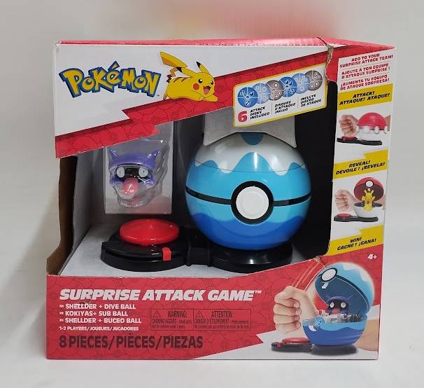 Pokemon Surprise Attack Game Shellder with Dive Ball SEE DETAILS