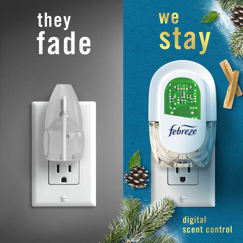Febreze Luxe Plug Dual Air Freshener Refills - Serene Snowfall - 1.75 fl oz/2ct