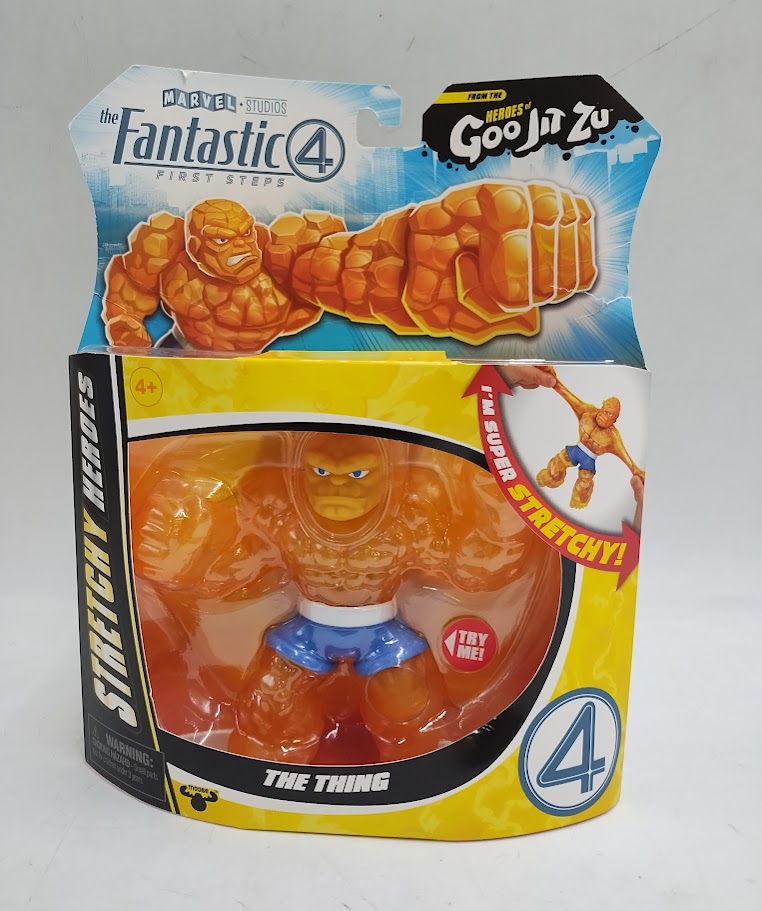 Fantastic 4 Heroes of Goo Jit Zu The Thing Stretchy Figure SEE DETAILS