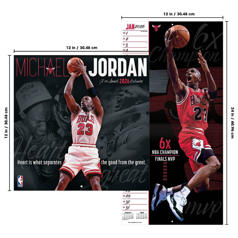 DateWorks 12"x12" 2026 Michael Jordan Wall Calendar