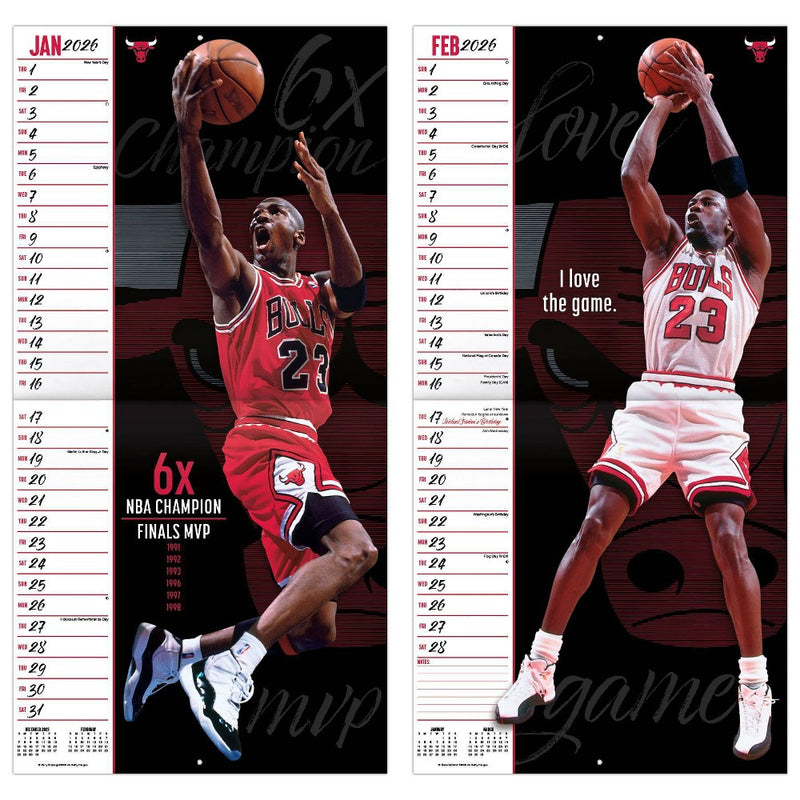 DateWorks 12"x12" 2026 Michael Jordan Wall Calendar