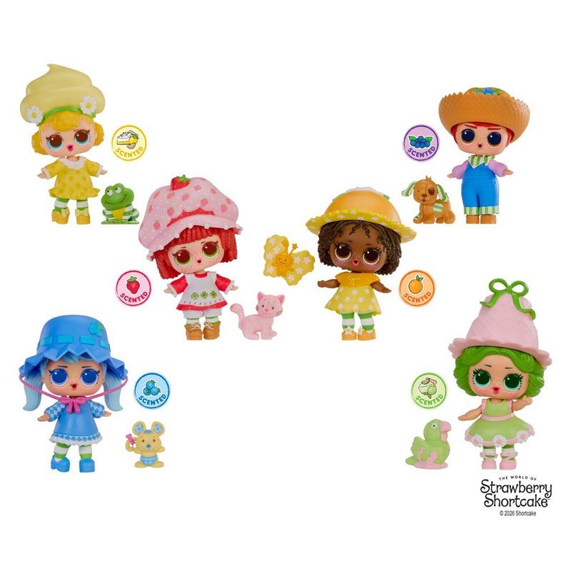 L.O.L. Surprise! Loves Strawberry Shortcake Tots with Scented Dolls, Pets, Strawberry House Playset