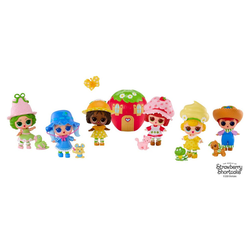 L.O.L. Surprise! Loves Strawberry Shortcake Tots with Scented Dolls, Pets, Strawberry House Playset