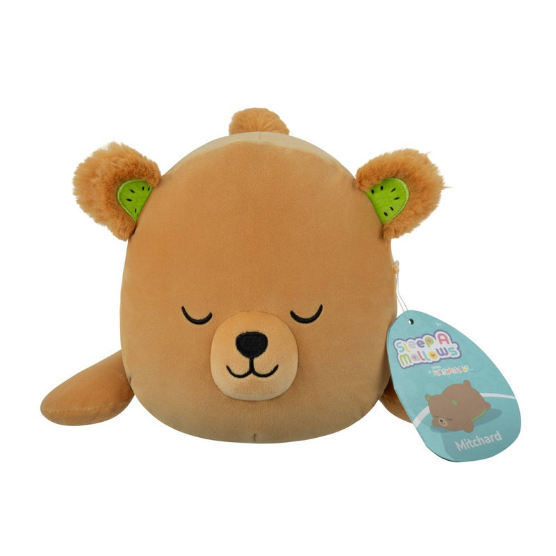 Squishmallows 8" Weighted Kiwi Bear Sleepamallow Stuffed Animal