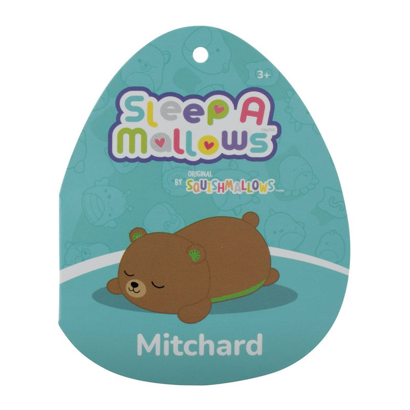 Squishmallows 8" Weighted Kiwi Bear Sleepamallow Stuffed Animal