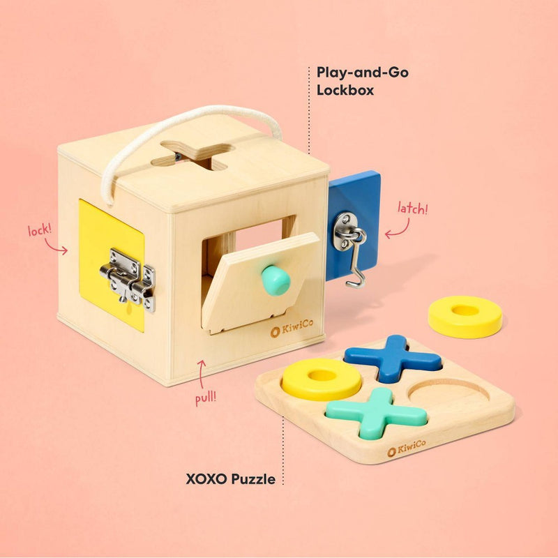 KiwiCo Sort & Solve Wooden Toy Activity Play Center 12m+ - 6pc