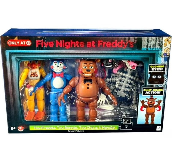 Five Nights at Freddy's 5'' Bonnie Toy Chica 1 & Mangle Action Figure - 4pk