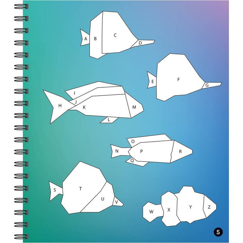Brain Games - Sticker by Letter: Ocean Fun (Sticker Puzzles)